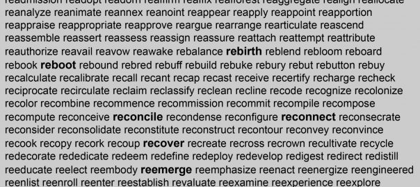 Mechanisms of Resilience & Other ‘Re-Words’ in Urban Greening