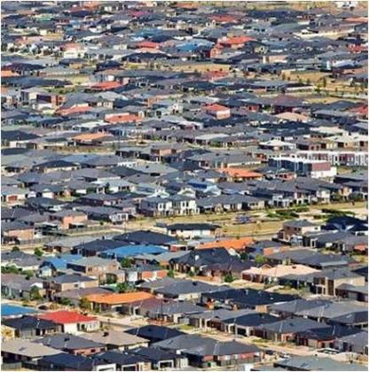 A newly developing suburb in Melbourne’s outer west. Photo Credit: Parks Victoria