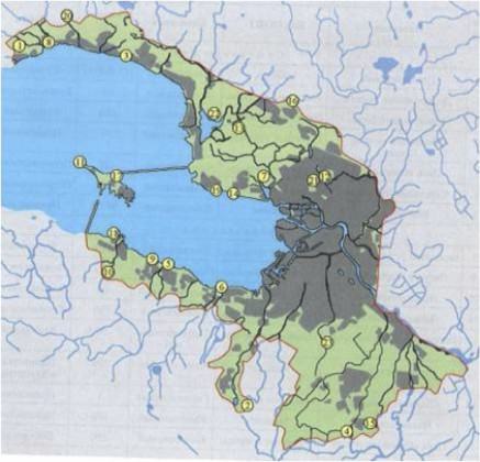 Existing Network of Special Protected Areas in St. Petersburg in 2005