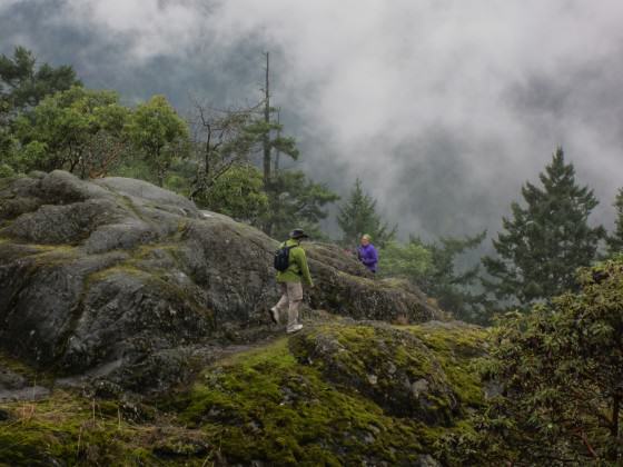 Hikers on Mt. Wells Regional Park. Photo by Mary Sanseverino.