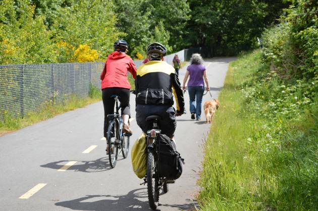 A section of the new E&N Rail Trail in the Capital Regional District. Photo CRD Image Library.