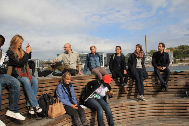Locals and visitors enjoy and appreciate good landscape architecture design in Hammarby. Photo: Maria Ignatieva