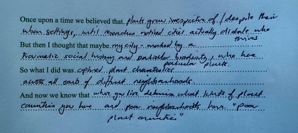 Story. Telling. If you had a project from science or practice and wanted to make it a better story — one that could reach into new audiences — what would you do?