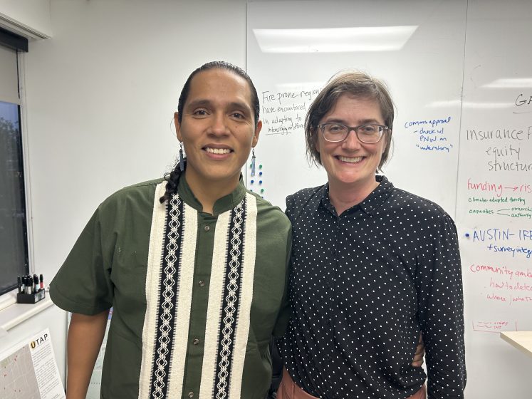 A picture of two people